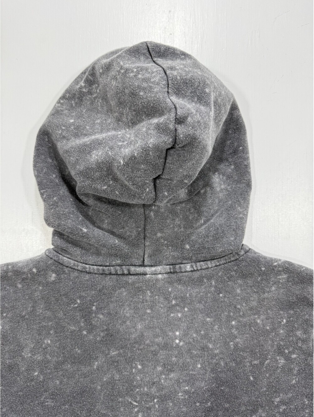 PINK Victorias Secret Womens S Gray Acid Wash Sherpa Lined Full Zip Hoodie - Picture 7 of 11